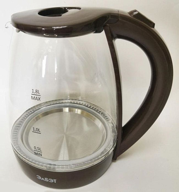 Электрочайник ЕК 1,8-01G elbet (шоколад) ЭЛБЭТ ЕК1,8-01Ш