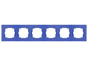 Рамка 6-ая горизонтальная темно-синяя, RITA, Mutlusan 22208001609