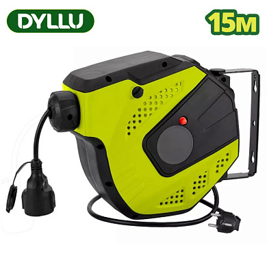 Электрический удлинитель в катушке 15 м DYLLU DTEZ2515