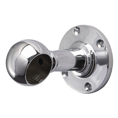 Держатель дистанционный концевой трубы d25 (995), хром AKS 14215