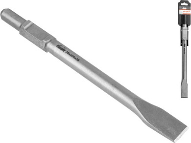 Плоское зубило шестигр. 30 мм 400x35 мм, НЕХ, шестигранник GEPARD GP0711-400
