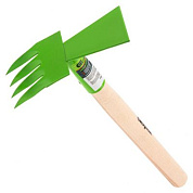 Мотыжка комбинированная, 80 х 380 мм, стальная, деревянная рукоятка, Агроном, Россия Сибртех 62342