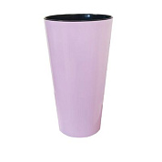Кашпо для цветов со вставкой "КАМЕЛИЯ", h=260, d=140, вставка 130 мм, лиловый Гарденпласт 00043