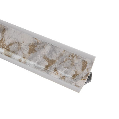 Плинтус ПВХ к столешнику LР террацо триест серый (80) (1шт=3м.п.) EL-MECH-PLAST 90229