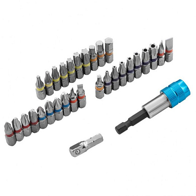 Набор бит 1/4'', магнитный адаптер, сталь S2, 32 пр. Gross 11363