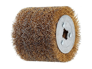 Щетка стальная с латунным покрытием 100х120 мм 0,5 мм Wortex SW1012SW00519