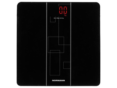Весы напольные ASB-465, 180 кг, стекло 6 мм, LED-дисплей 73х34 мм NORMANN ASB-465