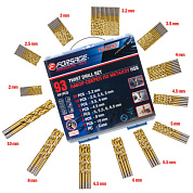 Набор сверл по металлу 93 пр. 2-10 мм Forsage F-924U93