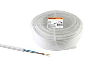 Провод ПВС 2х0,75, бухта 100 м, белый TDM SQ0118-0033