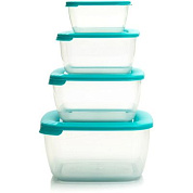 Комплект контейнеров для хранения и заморозки продуктов 4 штуки. СВЧ Полимербыт 4354600