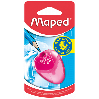 Точилка Maped "IGloo для левши", 1 отверстием, с контейнером, ассорти