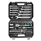 Набор инструментов, 1/2", 1/4", пластиковый кейс, 82 предмета Сибртех 13391