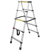 Стремянка телескопическая алюм. бытовая 1.4 м, 5+5 ступ. Forsage F-UP140-2