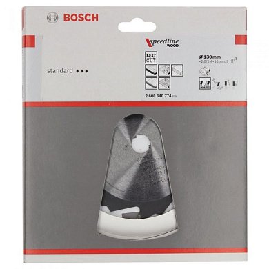 Пильный диск Speedline Wood 130х16 мм Z9 BOSCH 2608640774