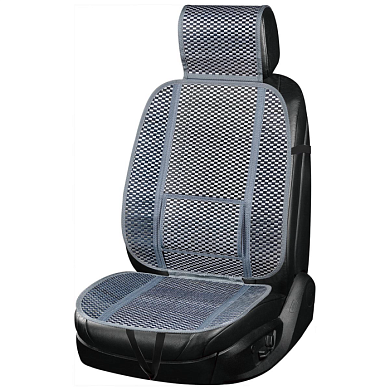 Накидка сиденья бамбук Summer-04 с поддержкой спины серый шт SKYWAY S01302048