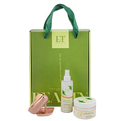 Набор косметики Алоэ и зеленый чай, 3 пр, маска LT-2166, с прей LT-2173, расческа La and Te beaute LT-GR7