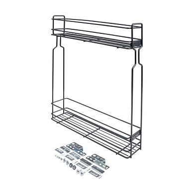 Выдвижная корзина-карго 150 б/н крепл.боковое/универс., графит Weixpol PL 88890