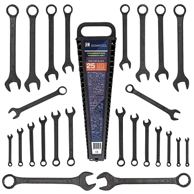 Набор комбинированных ключей 25 пр, 6-28, 30, 32 мм SIGMATOOL Sigmatool-5261MP BLACK
