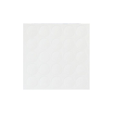 Заглушка самоприлипающая к конфирматам белый линеа (14047) (лист-25шт.) FOLMAG 59556