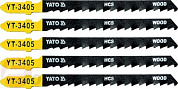 Полотна для электролобзика по дереву 75х100х1,3 мм 6TPI 5 шт. Yato YT-3405