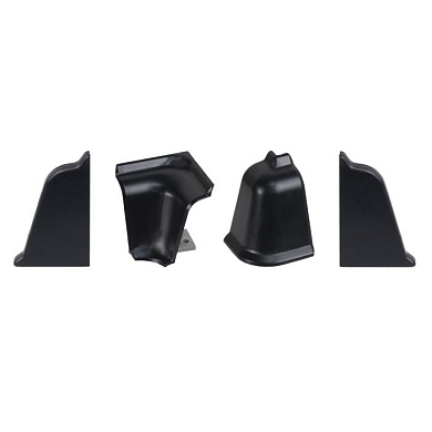 Комплект ПВХ аксессуаров к плинтусу LB38 черный ПАРА-ПЛАСТ 94583