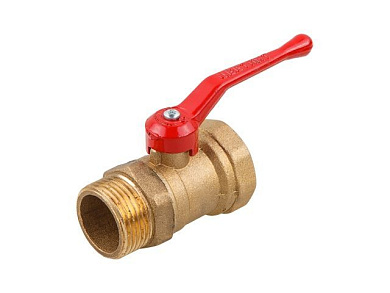 Кран шаровый 1/2" стандарт нар.-вн. ручка PN1,6 МПа, 11Б27п7, Цветлит ЦРБ0059