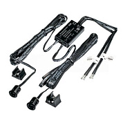 Выключатель бесконтактный на преграду, двойной, накладной/врезной, 12/24V, 60W/100W, D10мм, черный, GLS 125956