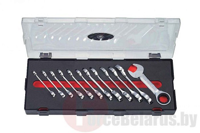 Набор комбинированных трещоточных мини-ключей 8-19 мм 12 пр. Force K51216