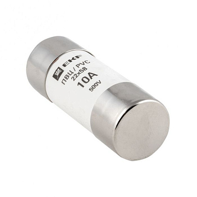 Плавкая вставка цилиндрическая ПВЦ (22х58) 10А EKF pvc-22x58-10