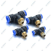 Фитинг Т-образный 8 мм, 1/4" НР HOREX YPB08-02