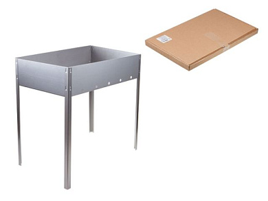 Мангал сборный "Стандарт" без шампуров в г/карт.кор, 500х300х500 х0,7 мм PERFECTO LINEA 47-750070/1