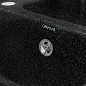 Мойка кухонная из мраморной крошки, черный, E10-22 Gerhans