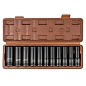 Набор головок ударных глубоких 10-24 мм 1/2'' 6-гр 11 пр FORSTIME FT-4117-5MPB
