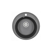 Мойка кварцевая, круглая, ST-4802, D 480, черный, Granula 106501