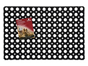 Коврик придверный ячеистый, грязесобрный, 40х60х1,6 см, черный, ВОРТЕКС 20001