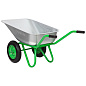 Тачка садово-строительная 2-х колесная, грузоподъемность 230 кг, объем 90 л Сибртех 689643