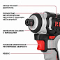 Винтоверт IMPACT аккум. бесщёточный, 20В, 230Нм, 3ск, HEX 1/4", 1х2Ач,ЗУ,кейс PIT PSD 20H-230A/1