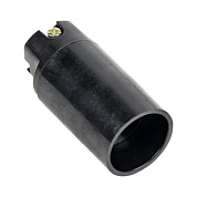 Патрон карболитовый подвесной Е14 черн, EKF PROxima LHC-E14-s-s