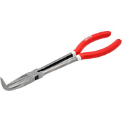 Тонкогубцы удлиненные изогнутые 90° 285 мм, CrV 48-50 HRC Yato YT-20412