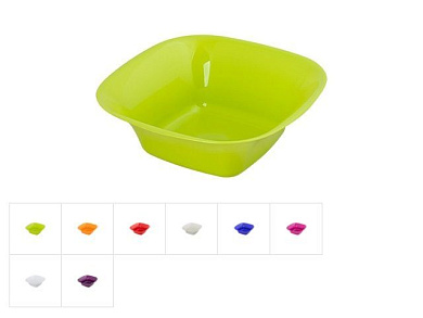 Салатник 12x12x4 см, цвета в ассортименте DRINA 10145