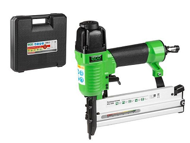 Пневмостеплер (гвозди/скобы 18GA, 4-7 бар, 0.8 л/удар, гвоздь 50 мм макс, скоба 40 мм макс, магазин 100 шт) ECO ASL-50N