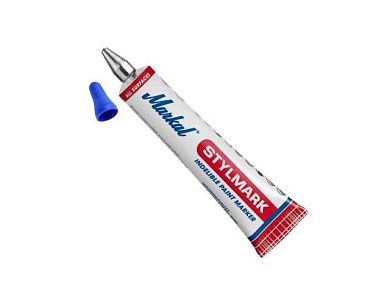 Маркер промышл. перманентный с шариковым наконечником STYLMARK синий, толщ. линии 3 мм MARKAL 96657