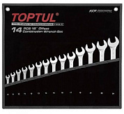 Набор комбинированных ключей отогнутых на 15 ° Toptul серия GPAB