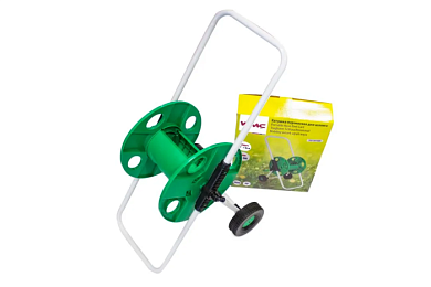 Катушка для шланга металлическая в пластиковом корпусе высота 720 мм, вместимость Ø1/2''х45 м WMC TOOLS WMC-TG7301005