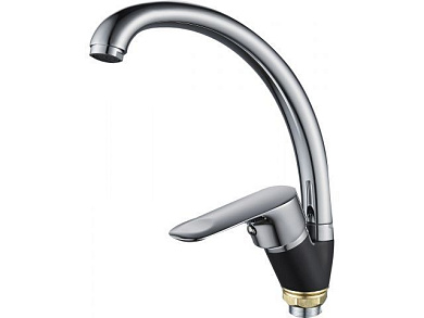 Смеситель для кухни D35-A, серия 280 черный, поворотный С-излив ECONOCE EC0283BL