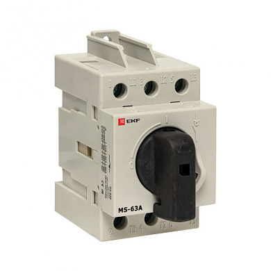 Рубильник модульный MS-63A 3P на DIN-рейку EKF ms-63d