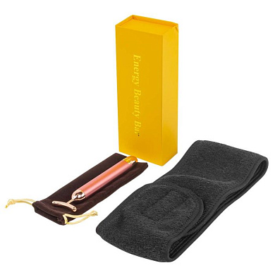 Набор, массажер для кожи вокруг глаз, повязка на голову на липучке La and Te beaute LT-32