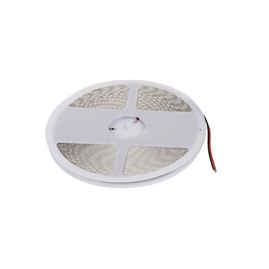 Лента светодиодная 14,4W/m, 12V, 8мм, 2835, 180 д/м, IP20, теплый белый, 3000K, CRI>80, 1600 Lm, 20м, AKS 125180