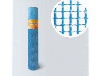 Стеклосетка штукатурная 5х5, 1мх50м, 160, синяя ЗАВОД № 1 4814273003752