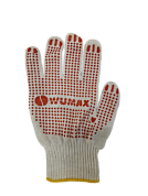 Перчатки трикотаж. WUMAX х/б, ПВХ, 5 нитей, 10 класс, 150 текс, белые WÜRTH 2899400135